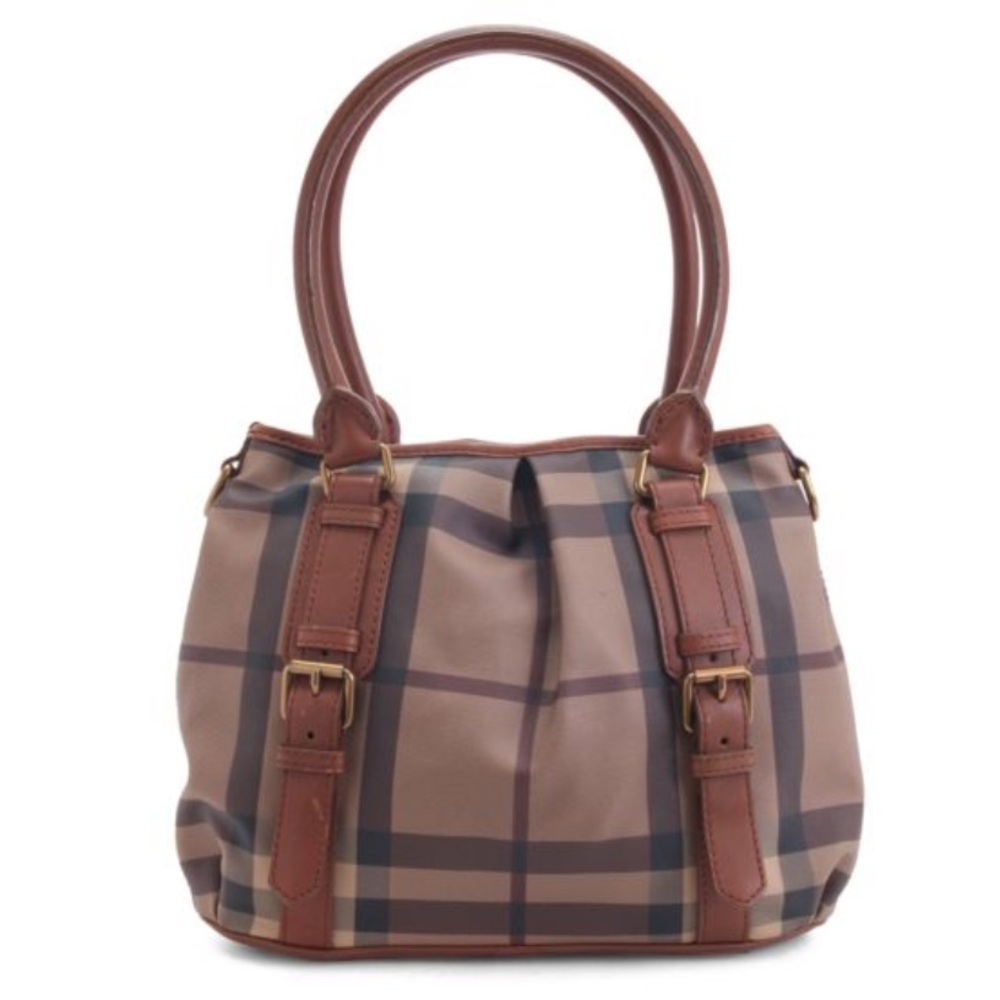 Burberry Two-Way Checked Tote